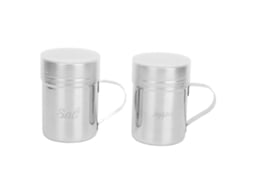 2pcs Pote de Aço Inoxidável 304 com Tampa e Alça para Sal, Pimenta, Temperos S/MARCA