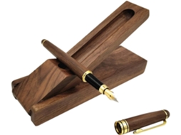Porta-canetas De Madeira Nuobesty Com Caixa Presente Caneta Elegante