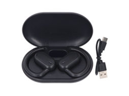 Fones De Ouvido Sem Fio Bluetooth 5.4 Ipx7 Resistente À Água Condução Óssea Subwoofer Clip On Para Esportes Preto