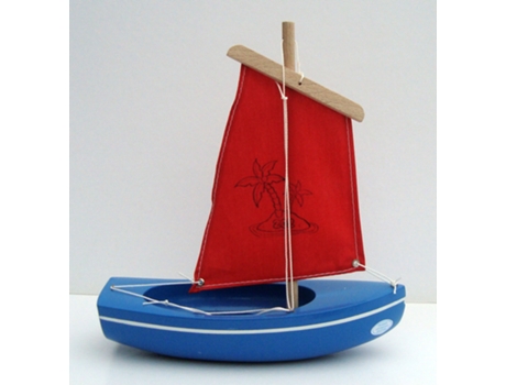 Barco TIROT Madeira - Vermelho - 22 cm)