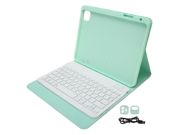 Raum-capa Com Teclado Alemão Para Ipad Air 4/5 10.9 Polegadas E Pro 11 Polegadas, Teclado Inteligente Verde