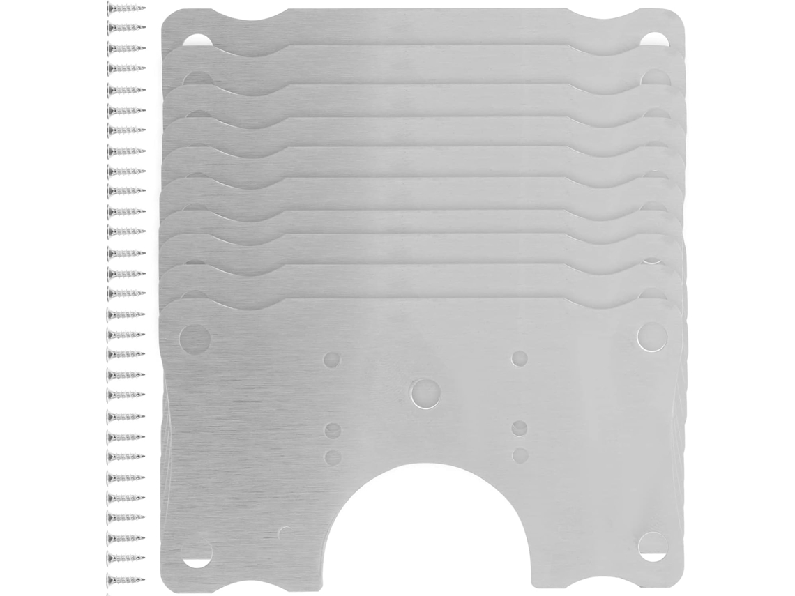 Kit De Reparo Com 10 Peças Em Aço Placas Para Portas Armários Cozinha.