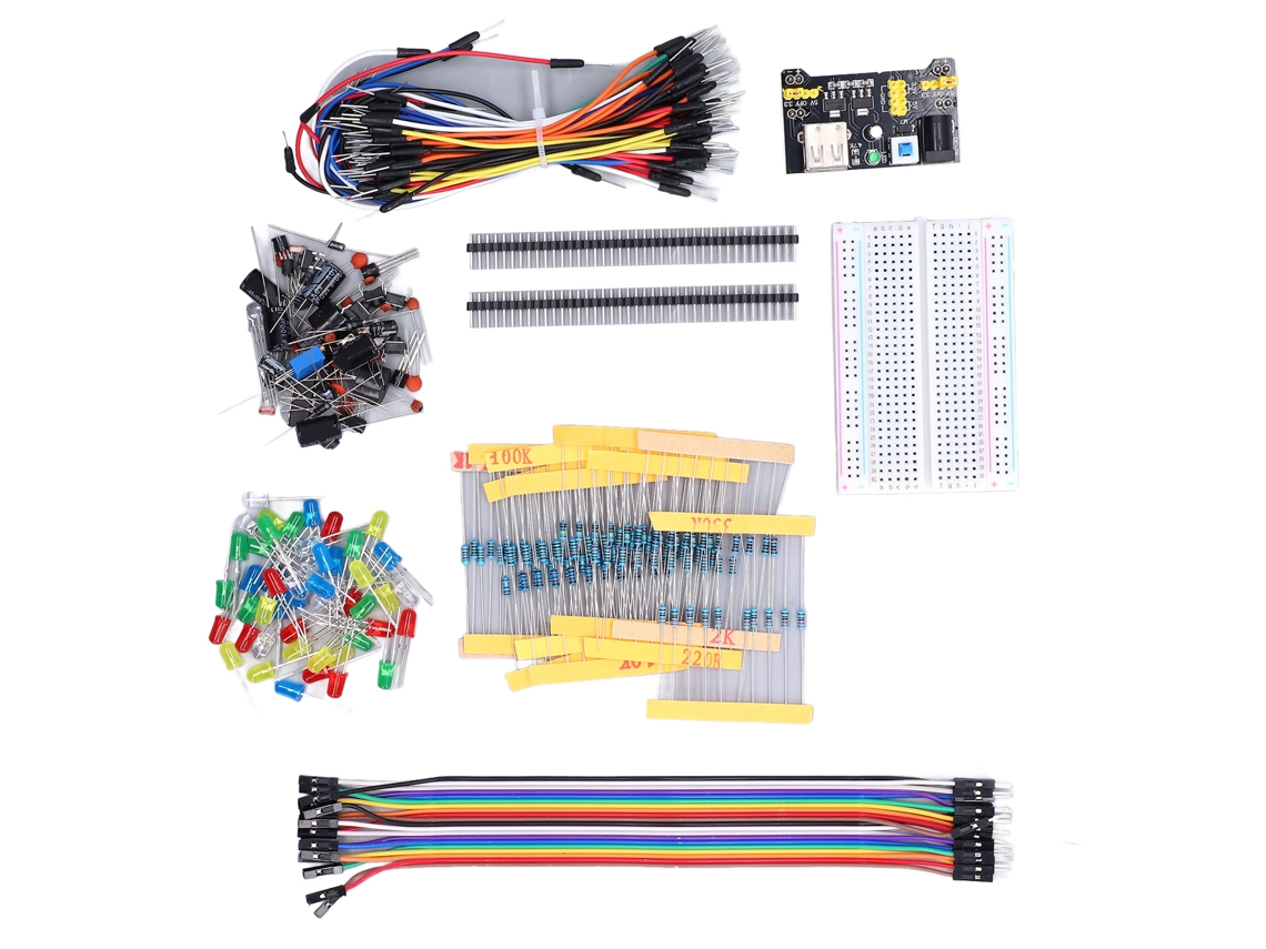 Kit de Componentes Eletrônicos com Breadboard, Capacitores e Resistores para Raspberry Pi S/MARCA