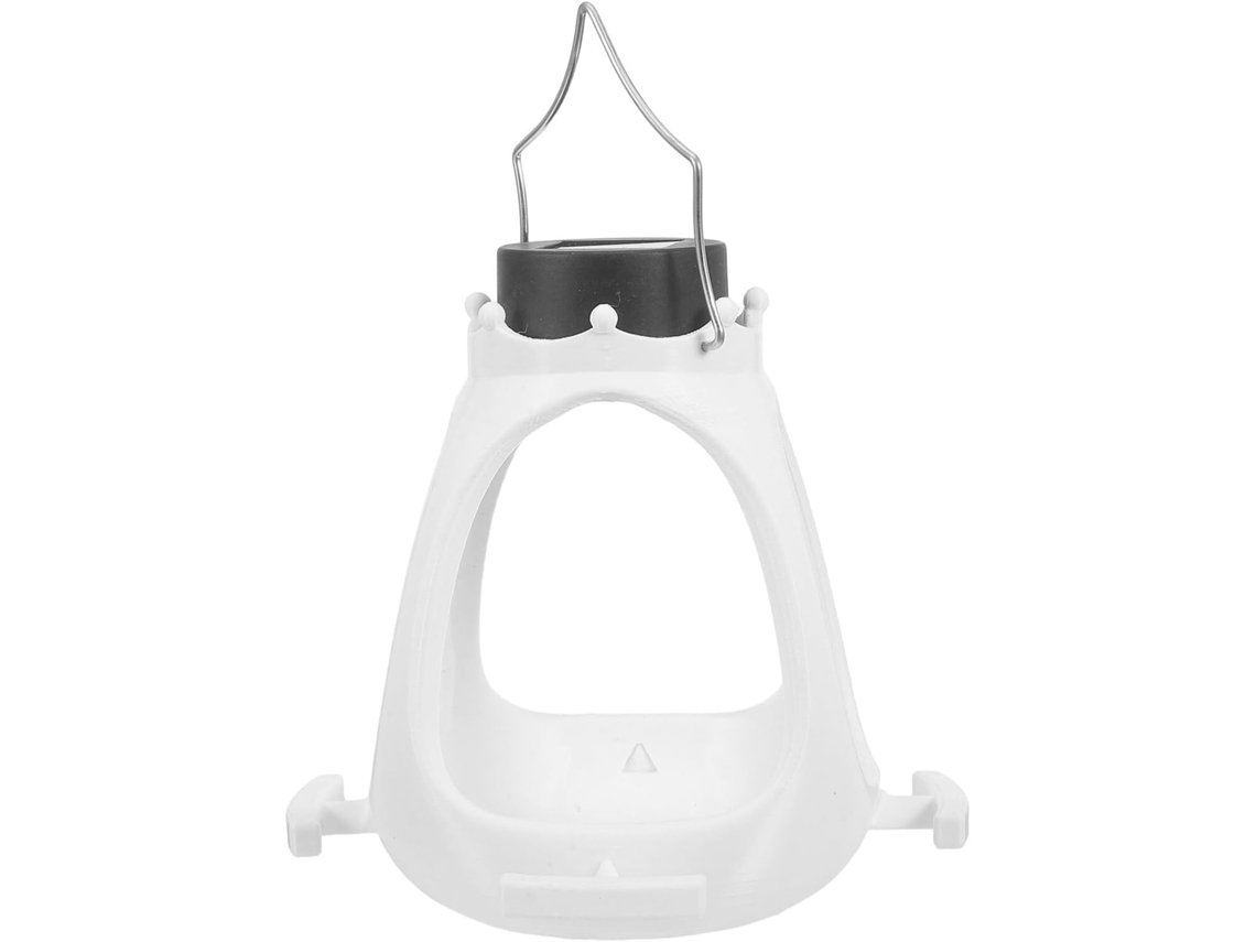 Alimentador Solar Inoomp para Pássaros Selvagens, com Formato de Coroa e Alça para Transporte, Feito de Abs. Fácil de CHABERLU