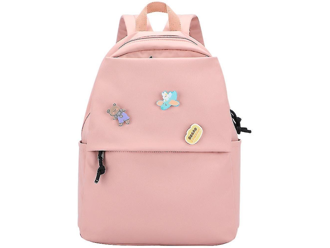 Mochilas De Cor Pura Mochila De Estudante De Escola Primária Mochila Infantil Estilo Mori Girl Simples Rosa Olysi Shop