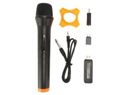 Aetheria microfone Sem Fio 2.4g de Mão com Receptor Usb Bobina Móvel para Karaokê e Palestras