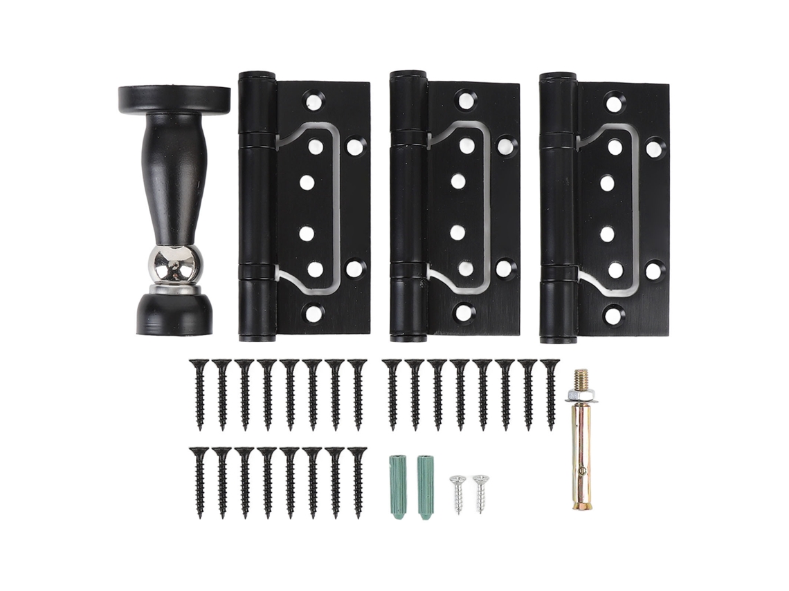 Laxiscreed Conjunto De Limitadores De Porta Com Dobradiça De 4 Polegadas Em Metal Para Portas Silenciosas