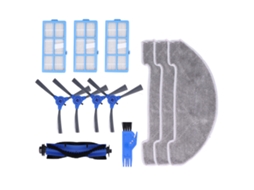 Kit de peças para aspirador Proscenic 850t com escova lateral, toalha e filtro