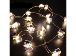 2026 decoraciones Navideñas Luces de Hilio de Cobre Led Con Muñeco de Nieve, Papai Noel e Veado para Árvore, Sala e Quarto