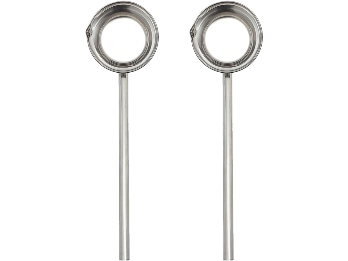 De Aço Inoxidável Com Cabo Longo, 35 Cm, Conjunto De 2, Colheres Para Cozinha E Jardim, Alta Gokoco