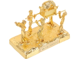 Judaica Dourada 5 Figuras Escultura Religiosa Decoração Interiores Israelense Ornamento Artesanal Religioso GOKOCO
