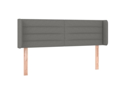 Headboard, Headboards Vidaxl Cinzeto Tecido (147 X 16 X 78/88 Cm)
