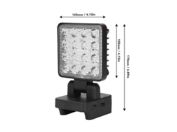 Laxiscreed Luz De Trabalho Led Ip67 Com Saída Usb Type C 5v2a À Prova D’água