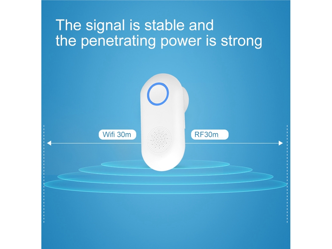 Campainha Sem Fio Inteligente Rf Com Câmera Visual Wifi E Alarme Antirroubo Para Segurança Residencial Nos Eua Slowmoose