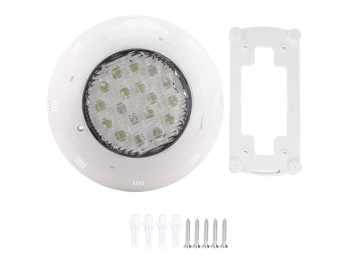 Lâmpada Subaquática de Parede IP68 18 LEDs Branca 24V | S/MARCA