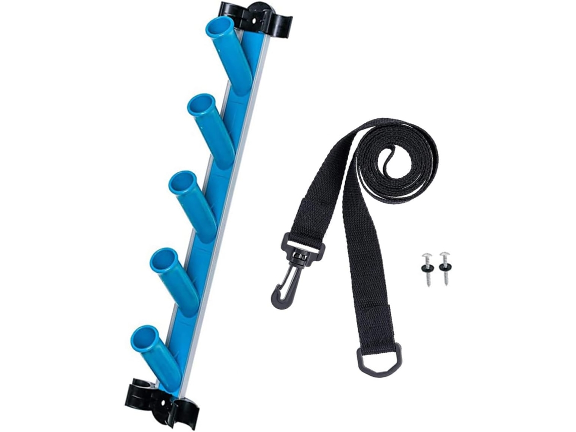 Conjunto de 1 Unidade com Suporte Autom Tico para Armazenamento Piscina Mangueira Infl Vel Rede e Escova Filtro Gua VAYOTOY