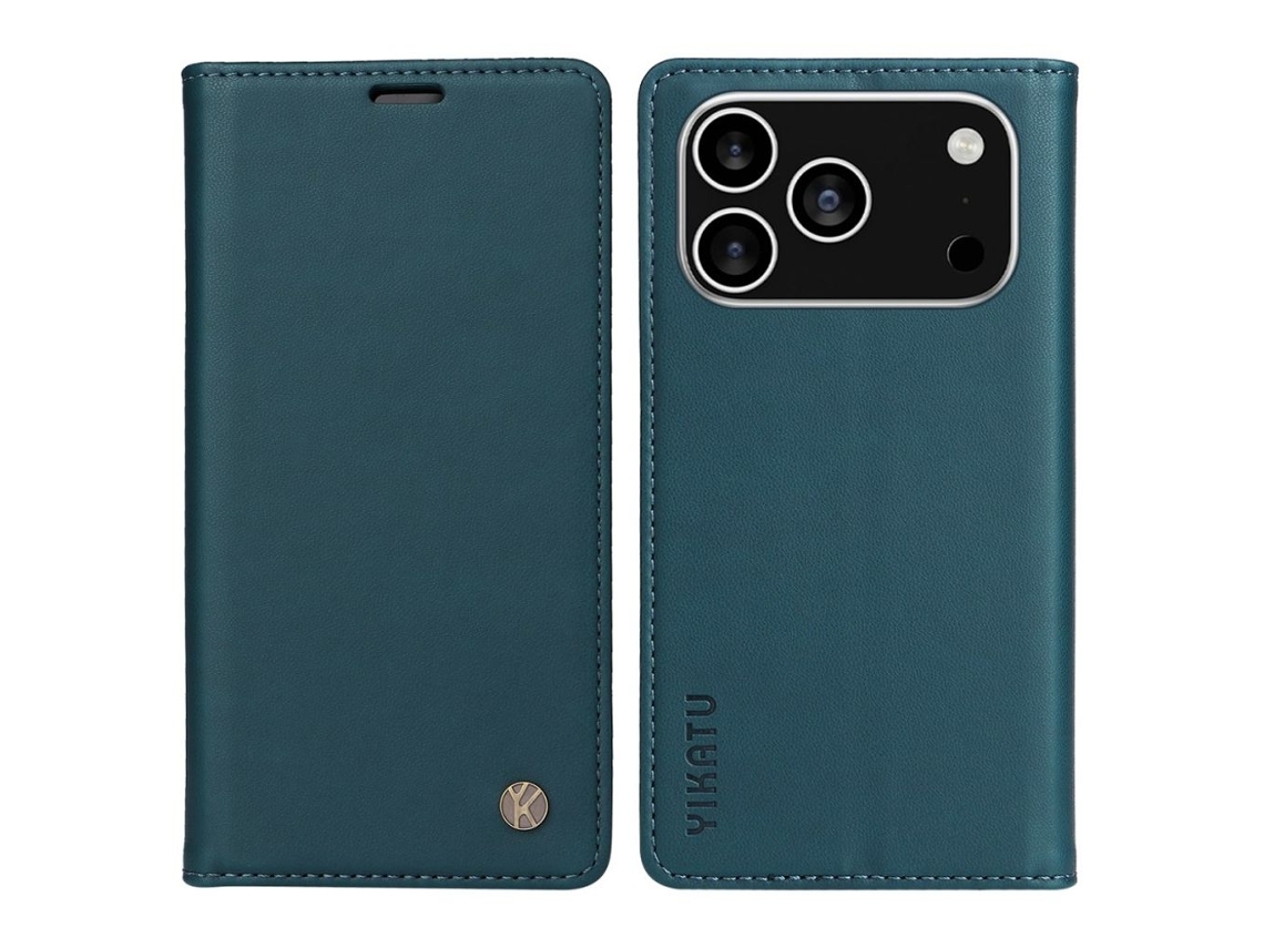 Capa Carteira Yikatu Para Iphone 17 Pro - Verde