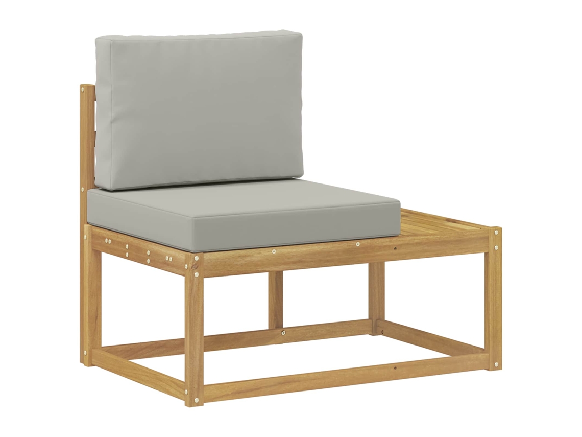 Maison Exclusive - Sofá De Canto Externo Com Almofada Branco 91 X 63 X 73 Cm