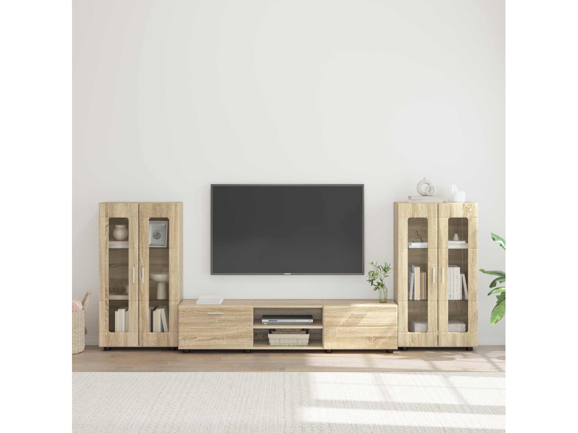Vidaxl Conjunto De Móvel De Tv Florin 3 Unid. Carvalho Sonoma
