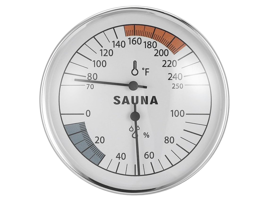 Termômetro e Higrômetro Combinados Inoomp para Sauna: Medidor Preciso de Temperatura e Umidade para Salas de Vapor, CHABERLU