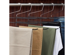 Conjunto 5 Cabides Metálicos Múltiplos Para Calças