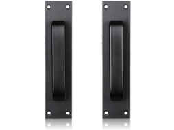 Puxadores Para Móveis, Conjunto De 2, Pretos Para Portas De Correr De Cozinha/móveis/armários/guarda-roupas/gavetas, Estilo Celeiro, 200 Mm