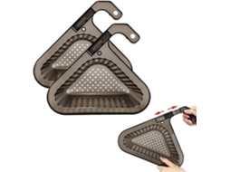 Conjunto De 2 Cestos Escorredores Pia Com Alça Removível, Para Bancada Cozinha, Formato Triangular Sem Furos, Pendurar No Escorre -aquaforge