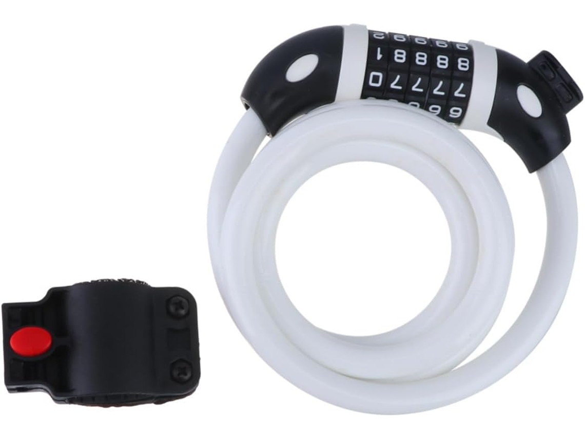 Cadeado Para Bicicleta Com Combinação De 5 - Modelo Resistente