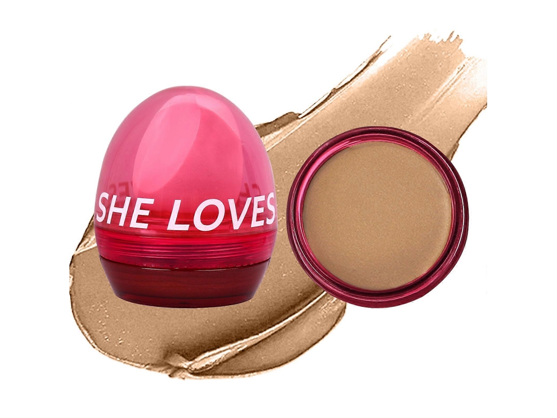 Blush Com Esponja De Esfumar, Hidratante Facial, Iluminador, Blush Em Pó, Contorno E Iluminador, Blush Cremoso, Maquiagem F Everley891