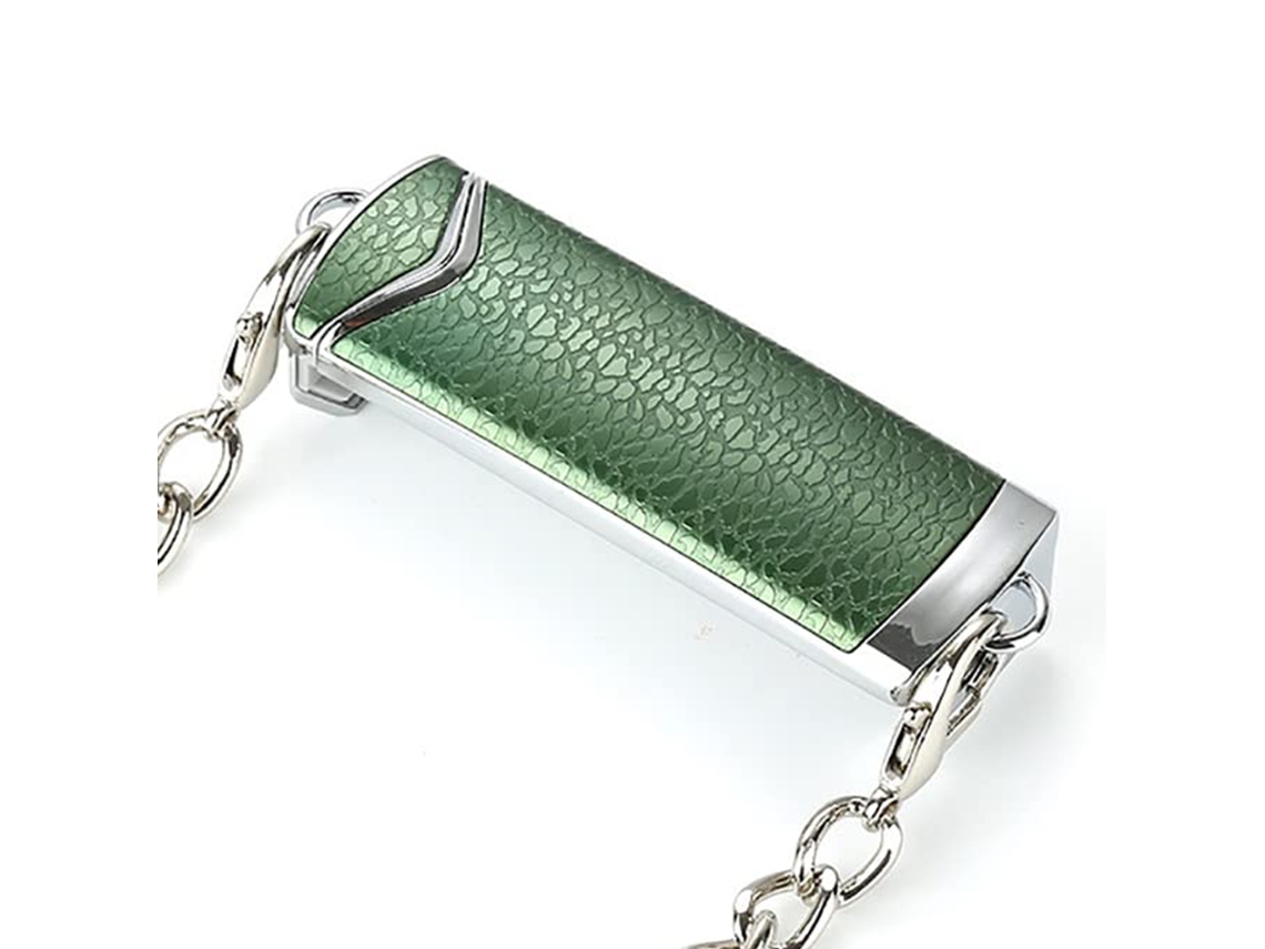 Coleira para Telefone LAXISCREED Prata Verde Retro Universal