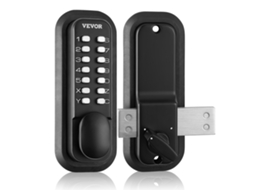 Fechadura Mecânica de Porta de Entrada Sem Chave VEVOR Teclado de 14 Dígitos Conjunto de Fechaduras de Porta Externa com Trava Montada em Superfície