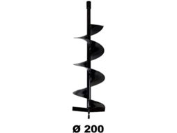 Ferramenta de Jardinagem: Broca Helicoidal 800X200Mm Única Lâmina Peso 4Kg