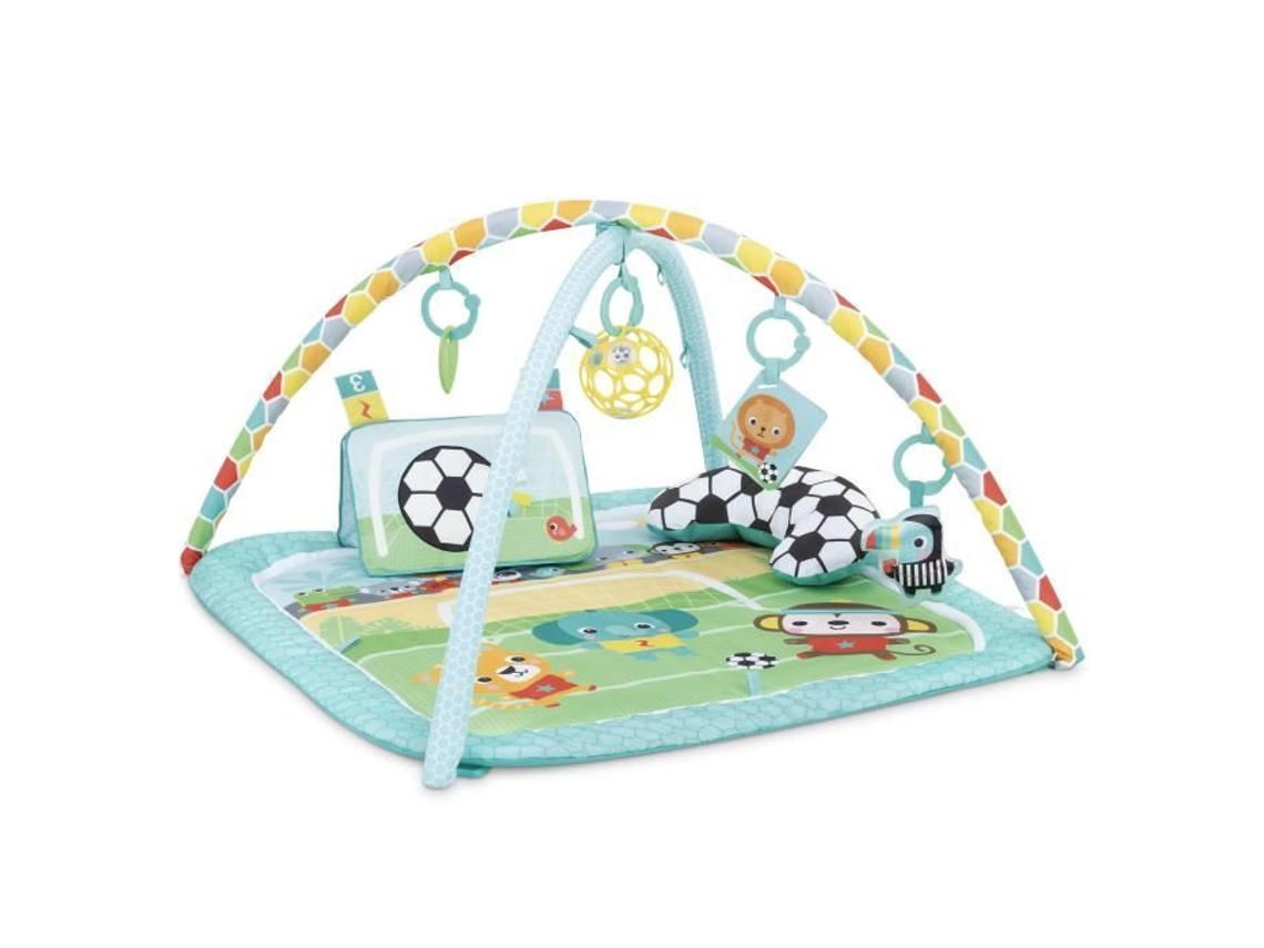 Tapete De Atividades De Futebol, Arco De Jogo Com Brinquedos Oball Destacáveis, Música E Luzes, Dimensões 47 X 74 X 74 Bright Starts