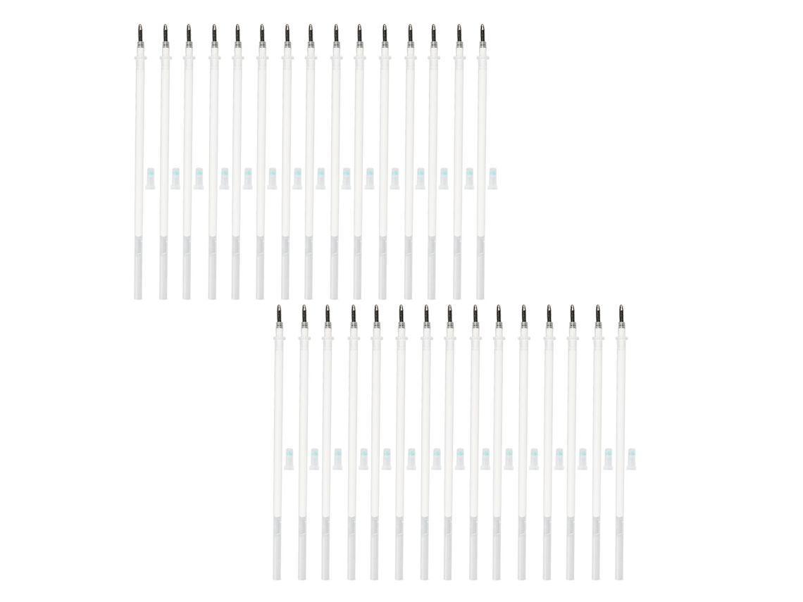 30 Núcleos De Caneta Marcadora De Pele Para Tatuagem 1mm Ponta Lavável Com Água Acessório De Recarga Microblading Branco
