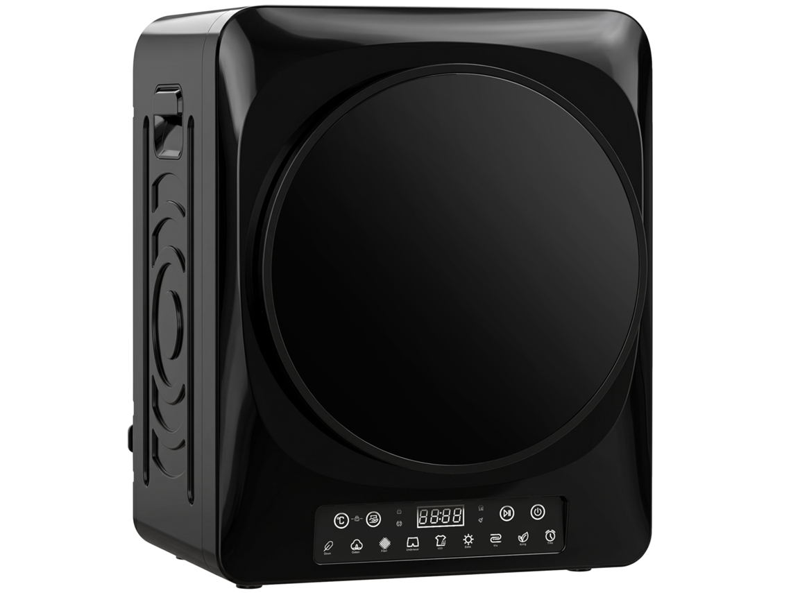 Secador De Evacuação Compacto 1000w Com Modos Extra Seco E Eco, Temporizador E Ajuste De Temperatura, Preto