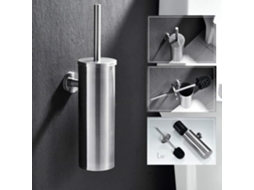 Suporte de Parede para Escova Sanitária em Níquel Escovado, Impermeável, Modelo Lbq74 AQUAFORGE