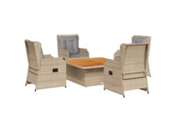 Garden Lounge Set, Garden Lounge Sets Vidaxl Bege Rattan / Vime (n/a)