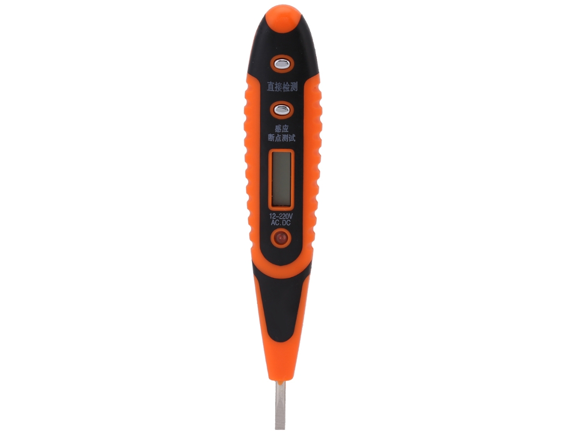 Teste de Tensão Digital Ac/dc 12 220v com Display Led Ferramenta de Detecção Resistente