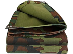 Custom Heavy Duty Tarp Waterproof, Outdoor Camping Canvas Tarp With Grommets Reinforced Edges For Roof, Camping, Patio