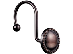 Para Cortina De Chuveiro, Bronze Envelhecido, Argolas Decorativas Em