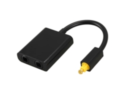 Lurelia Divisor Óptico De Áudio 1 Entrada 2 Saídas Toslink/spdif