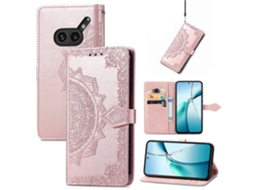 Capa De Couro Com Estampa De Mandala Floral Para Celular Nothing Phone 2a Plus