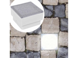 Vidaxl Luzes Led De Encastrar No Chão 12 Pcs 100x100x68 Mm