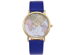 Reloj De Pulsera Unisex Con Dial Dorado Y Cinturón Colorido Zhoulianfa