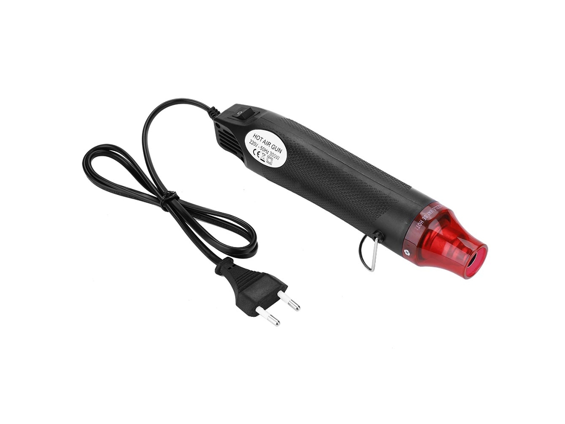 Pistola De Ar Quente Eléctrica 300w Ferramenta Eléctrica Para Argila Polimérica Diy (preto)