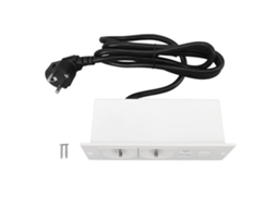 Conector de mesa embutido (USB Tipo-C 3-EM-1, Um Touch Computer)