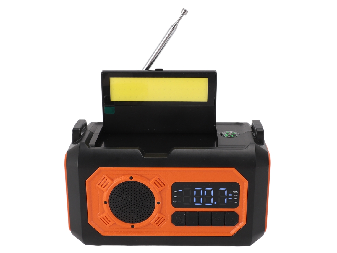Rádio Portátil Com Redução De Ruído E Tela Lcd Grande