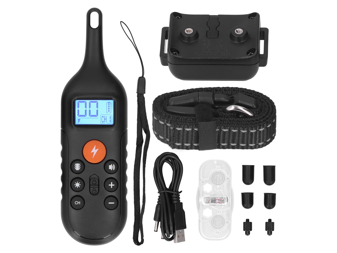 Coleira de treino para cães de caça e filhotes com vibração, controlo remoto USB à prova d'água LAXISCREED