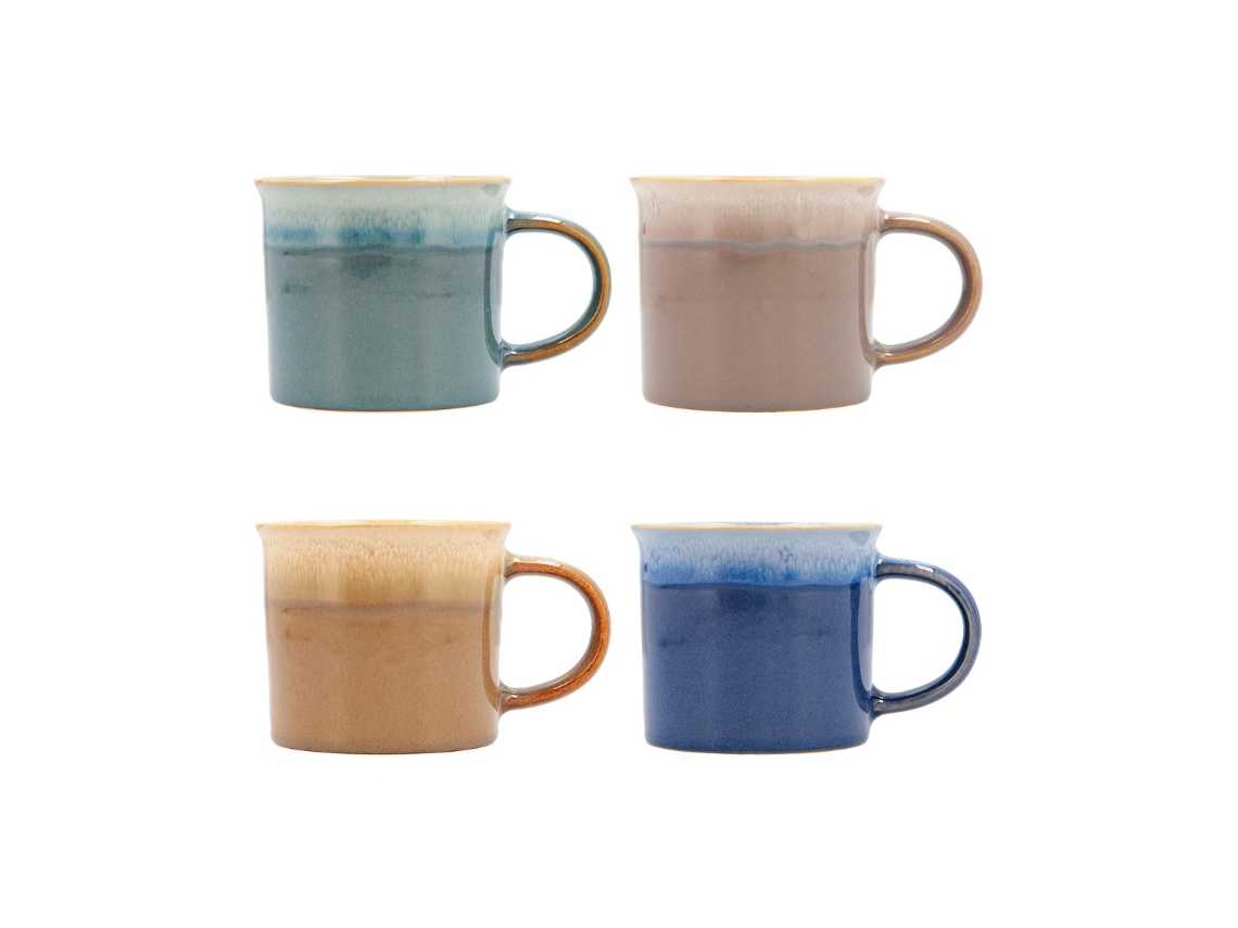 Caneca Quid Duo Cerâmica Multicolor (265 Ml)