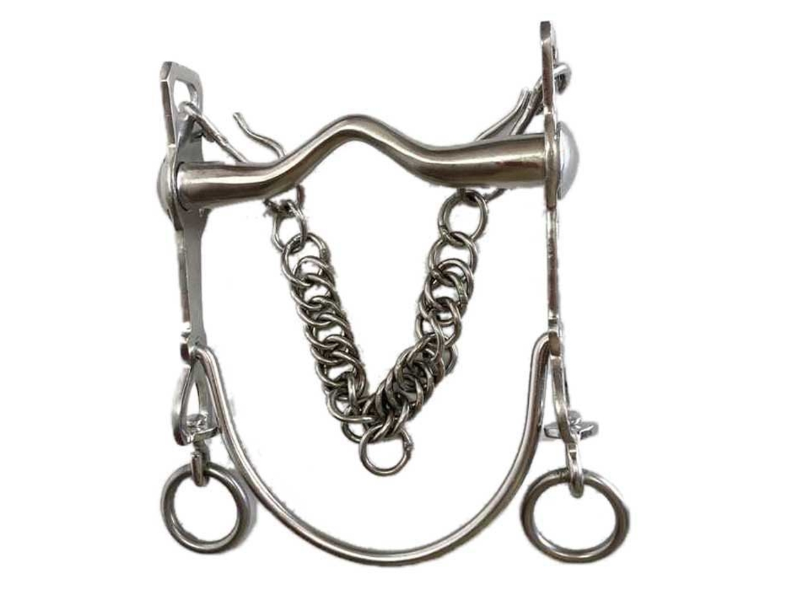 Cromado Barra Curvada com Boquilha Macia Vaquero Prateado 13.5 Cmmarjoman Distribucion